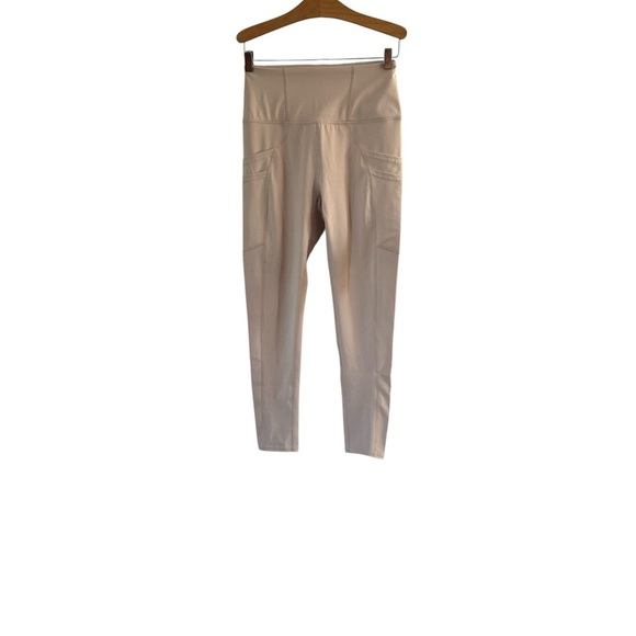 Free People Movement 2 Pair Leggings Size S Beige and Teal - Picture 5 of 8